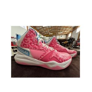 Moolah kids Pink and Blue High-Top Sneakers set size 4.5 big kids New